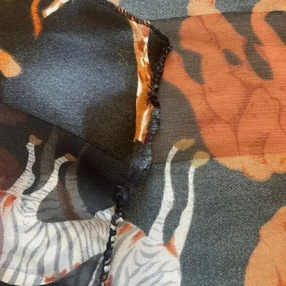 Women accessories shawl zebra Scarf Hair Scarf safari animal print # 1641 - Picture 5 of 9